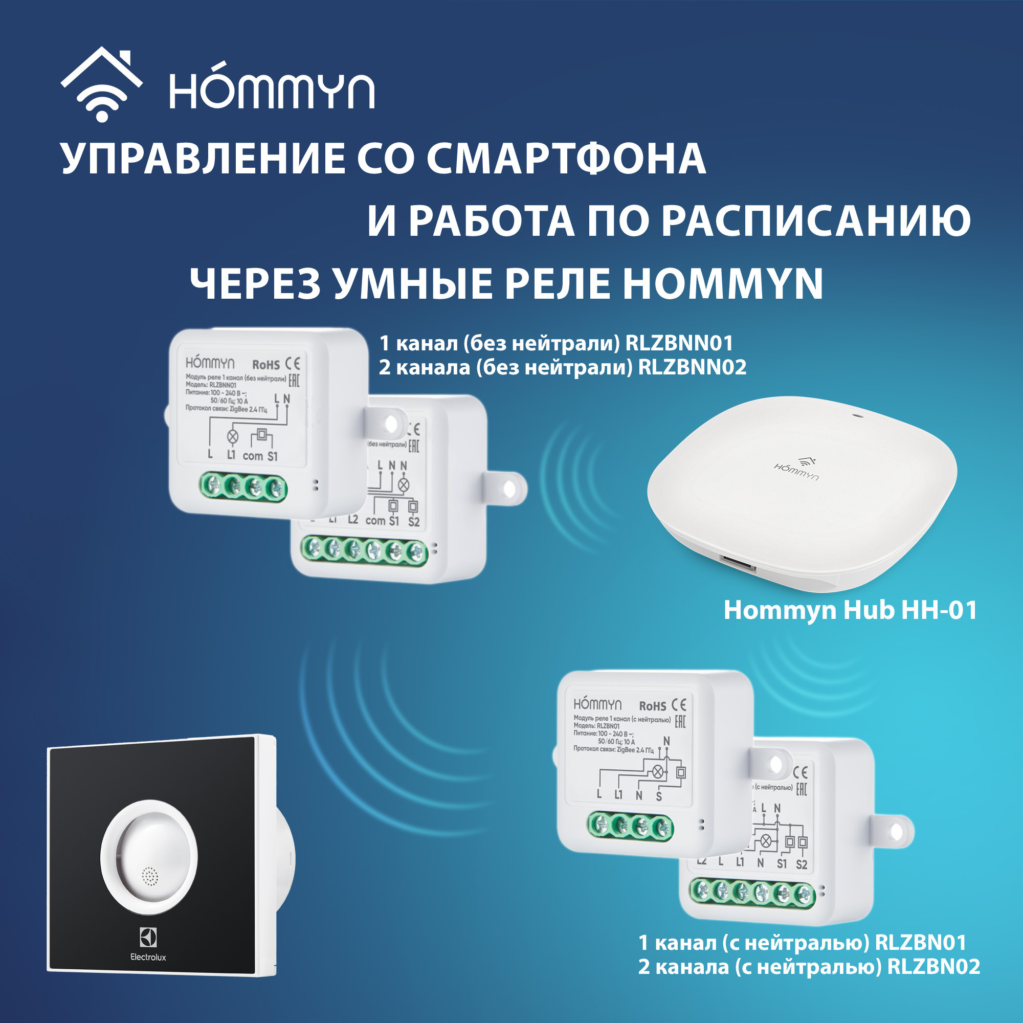 Вентилятор вытяжной Electrolux серии Rainbow EAFR-100 dark