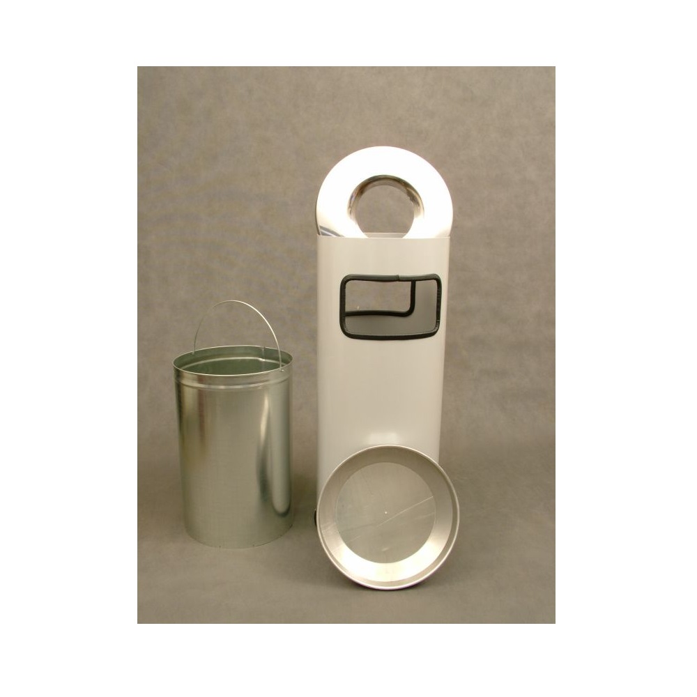 Урна-пепельница "К-380" 50 л. белая