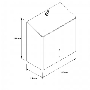 Диспенсер туалетной бумаги MERIDA STELLA R10 ADVANCED MINI металлический, матовый BSM203