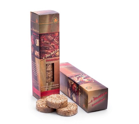 Брикеты для копчения ТорфТехноЛин "с дымком" вишнёвые