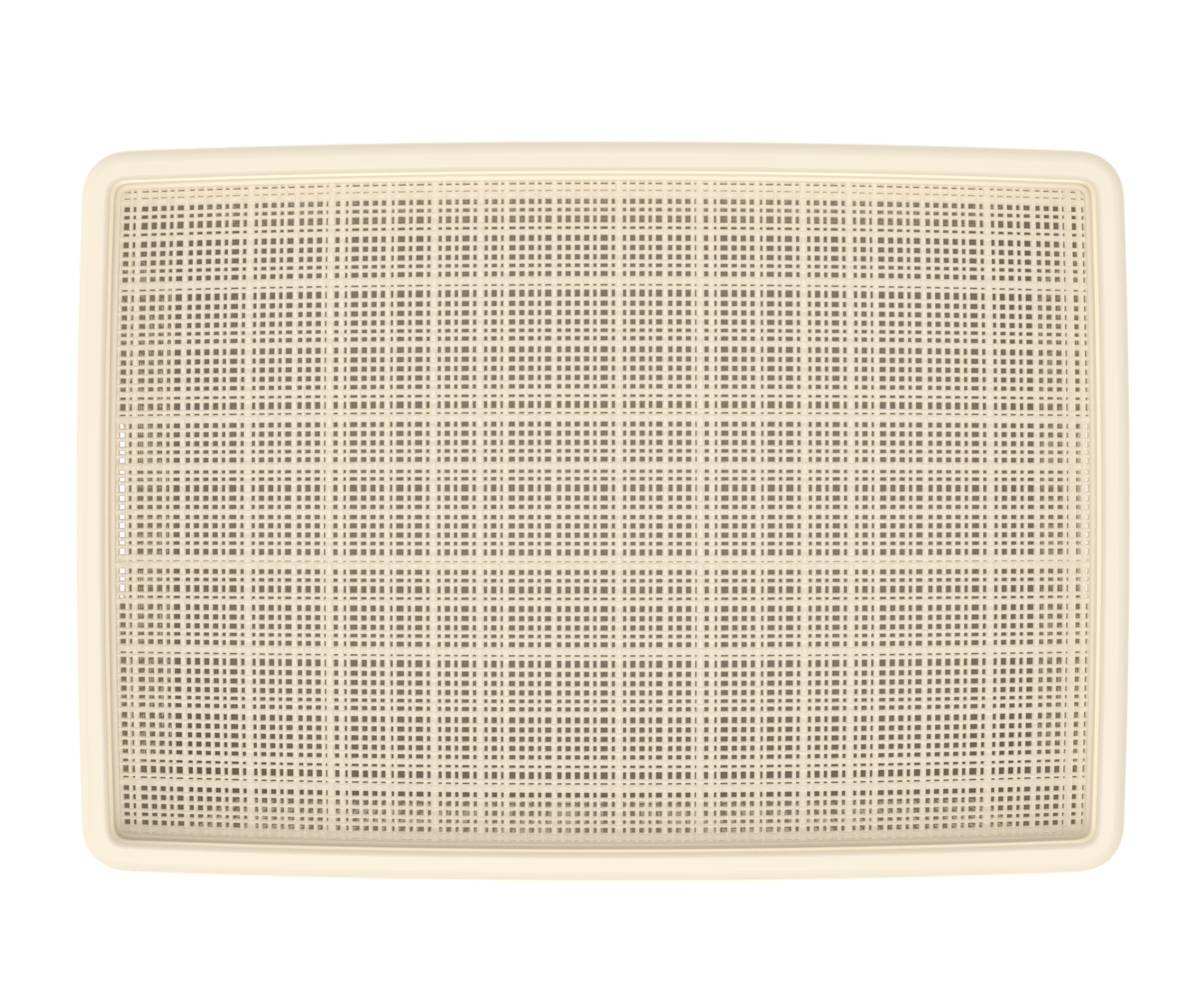 Плетёная корзина для хранения с крышкой «Лён» 35 л (568х400х203 мм) слоновая кость