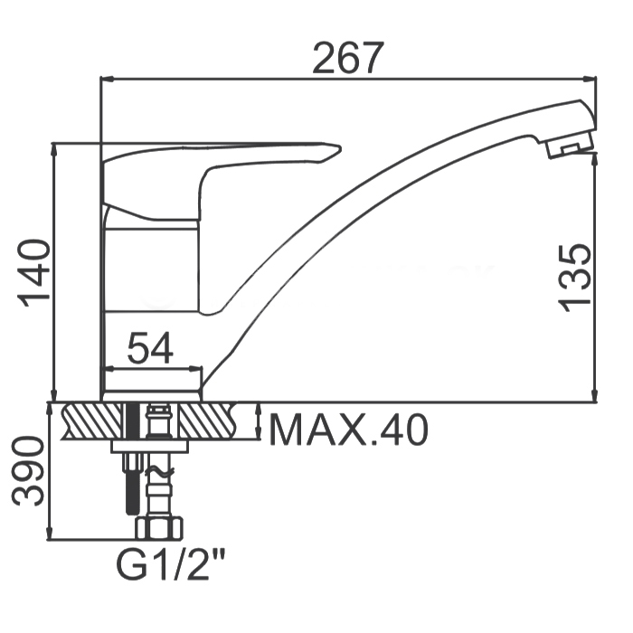 СМЕСИТЕЛЬ ДЛЯ КУХНИ LEDEME L4225
