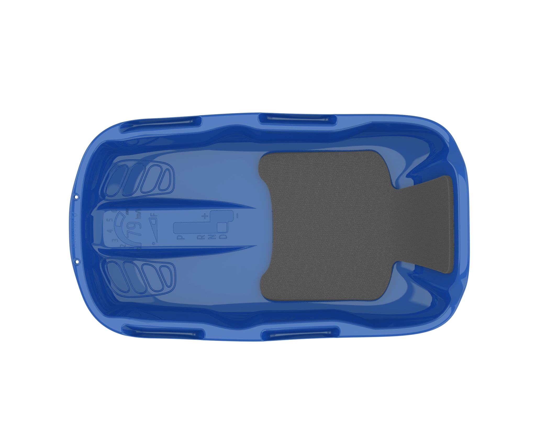 Санки с мягкой сидушкой и ручкой "Комета" Синий