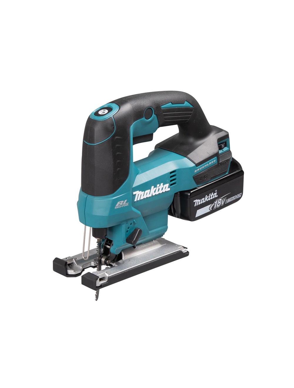 Лобзик аккумуляторный Makita DJV184Z LXT BL 18В, XPT, SOFT NO LOAD, регул. ампл., скорости, 3000 об./мин, плав. пуск, стабилизац, без акб и ЗУ