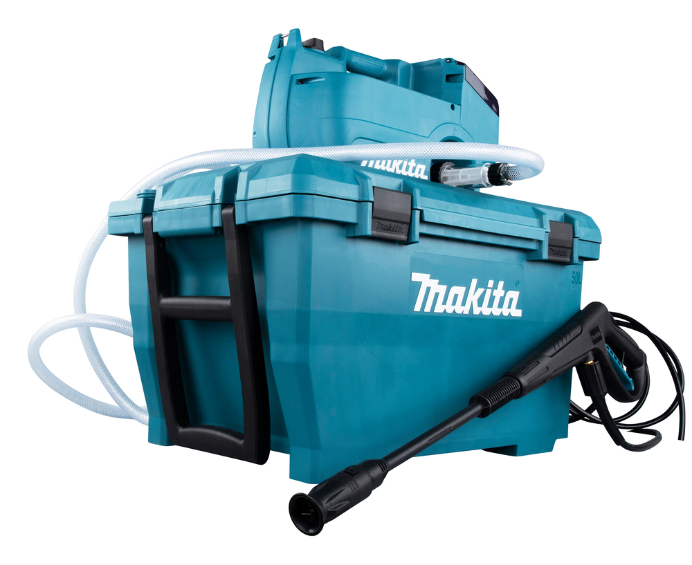 Аккумуляторная мойка высокого давления Makita DHW080ZK LXT, 18Вх2, 50 л, 800 Вт, без акб и ЗУ