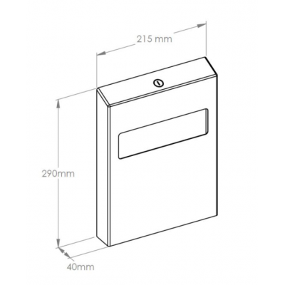 Держатель туалетных подкладок металлический MERIDA STELLA GSP001(полированный)
