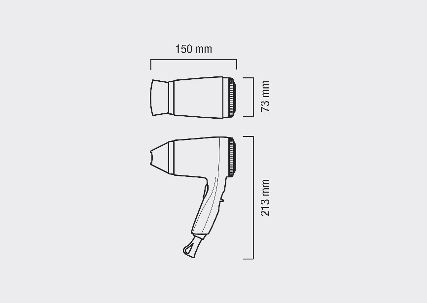 Портативный фен Valera Executive 1200 Push 554.02