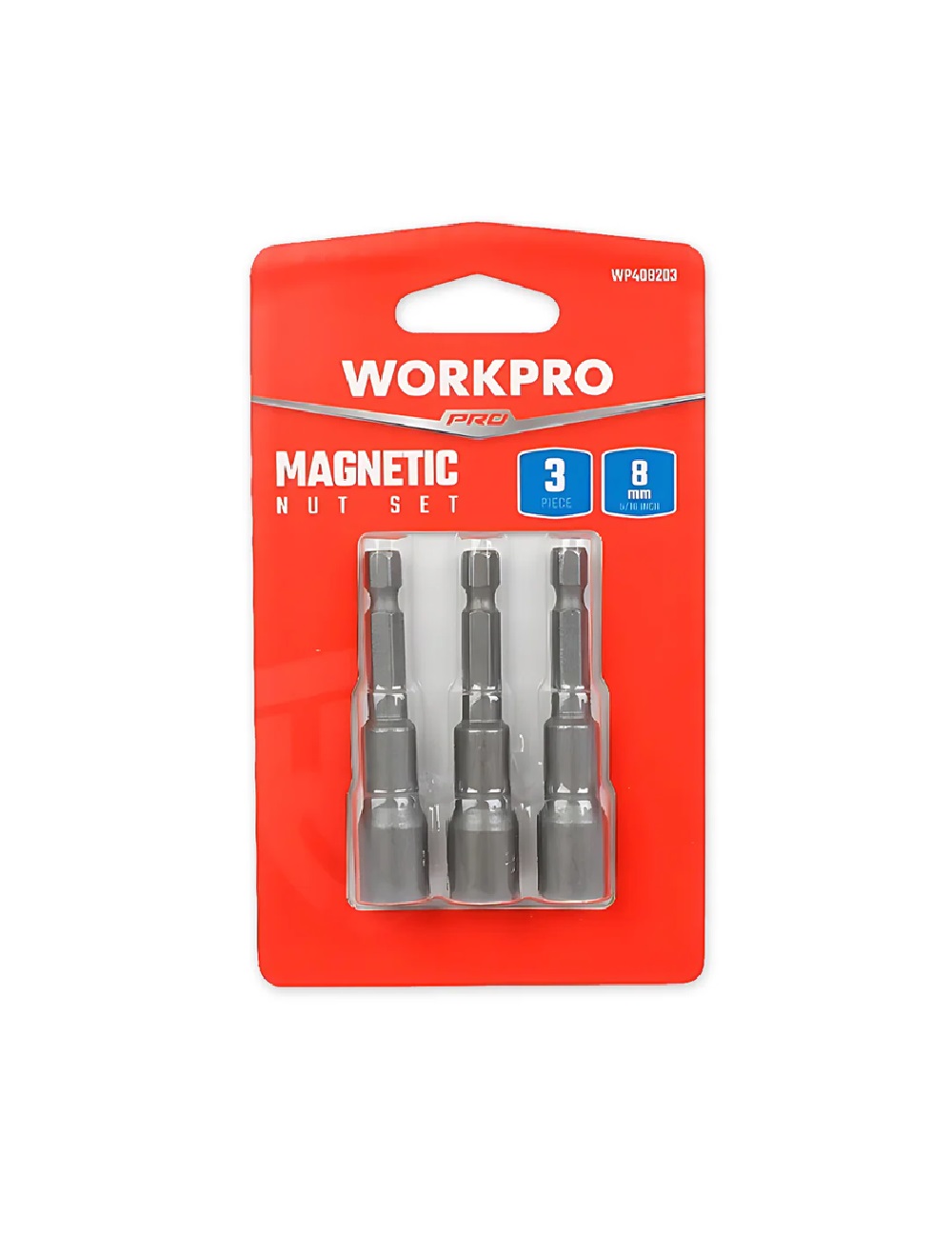 Головка магнитная  8х65 мм 1/4" (3шт) WORKPRO