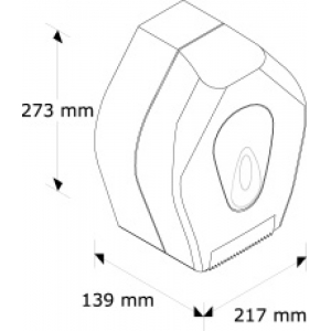 Диспенсер для туалетной бумаги MINI MERIDA TOP BTN201 синяя капля