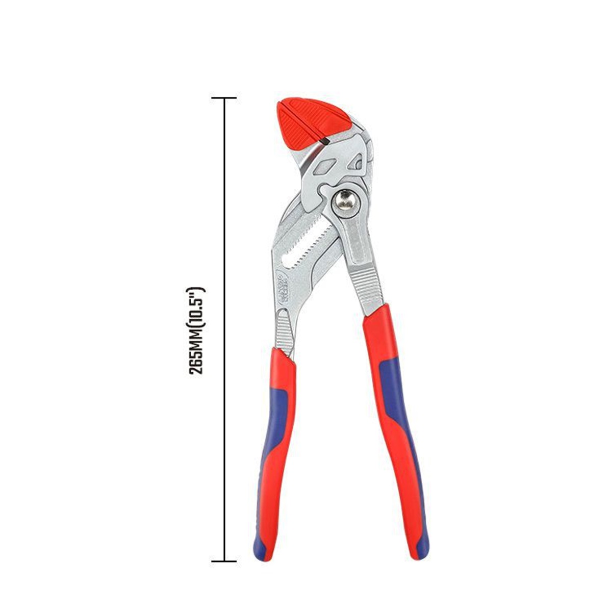 Клещи переставные-гаечный ключ 265 мм CR-V (с кнопкой регулировки и подвижной губкой) WORKPRO
