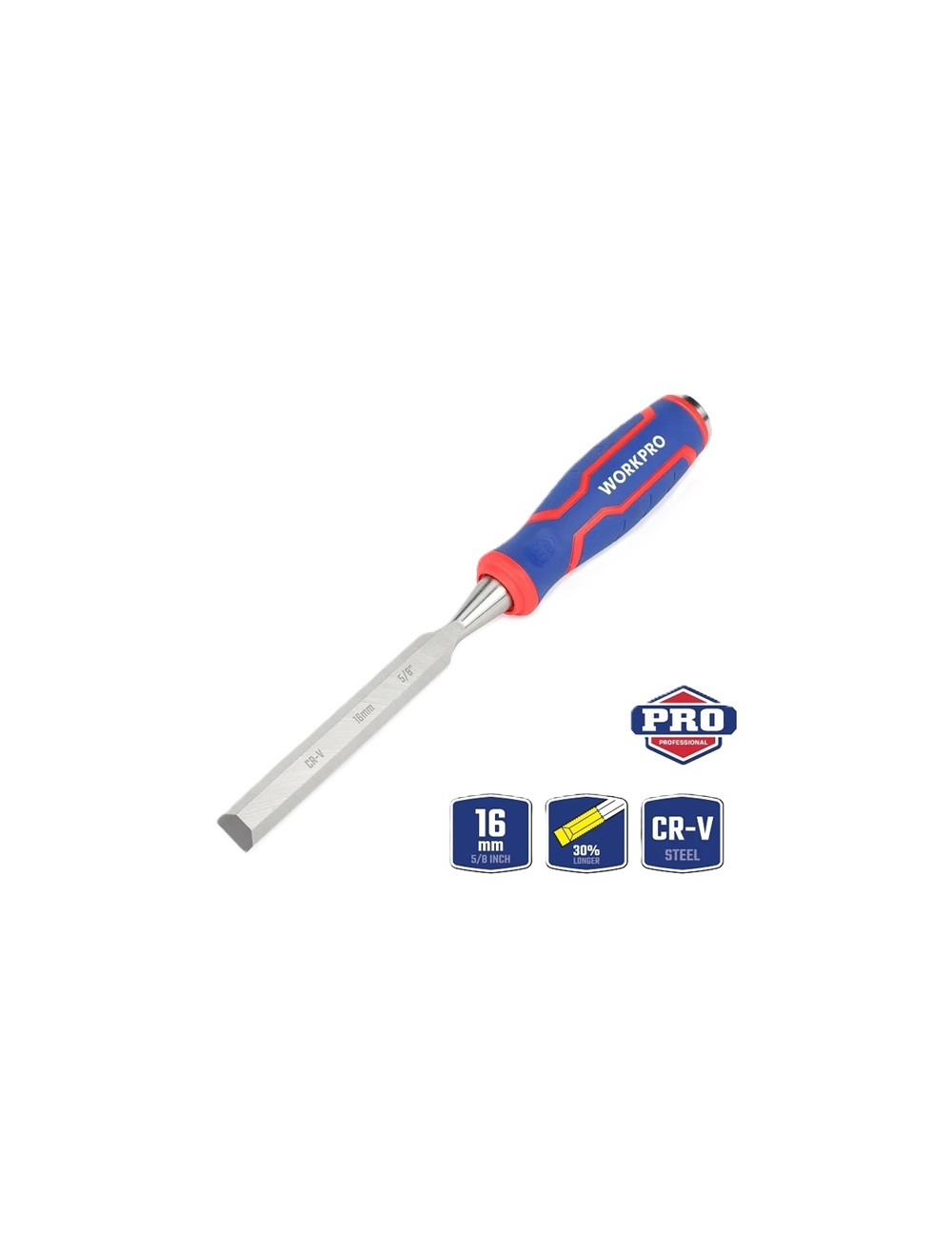 Стамеска-долото для высоких нагрузок 16 мм WORKPRO
