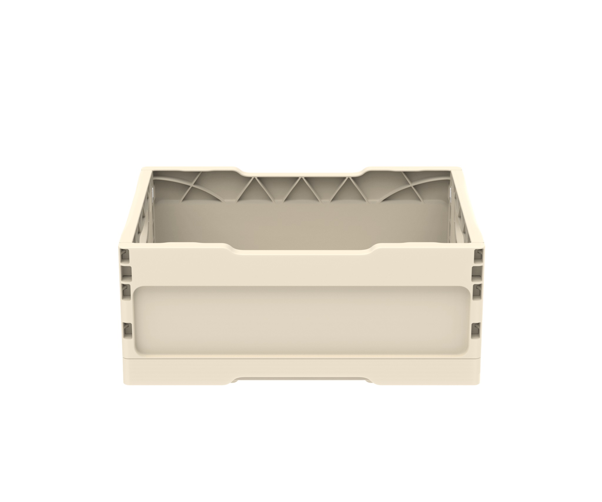 Ящик складной с кнопками-фиксаторами слоновая кость АП 484, комплект 14 штук