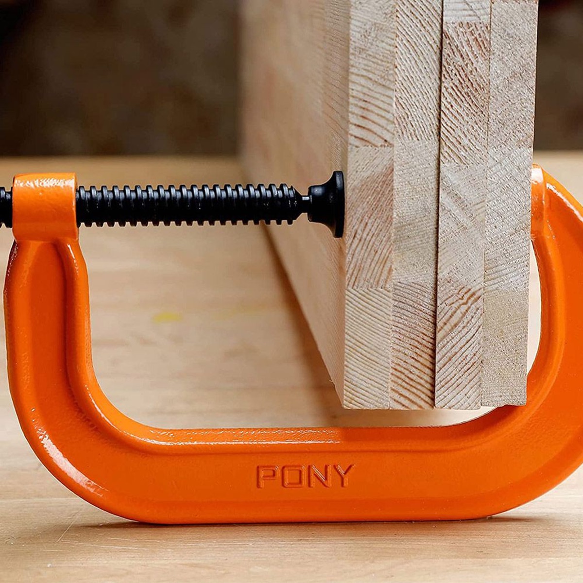 Струбцина С-образная классическая 125х80 мм усилие до 450 кг Pony