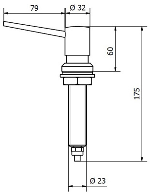 Встраиваемый дозатор для жидкого мыла Jofel AC62000