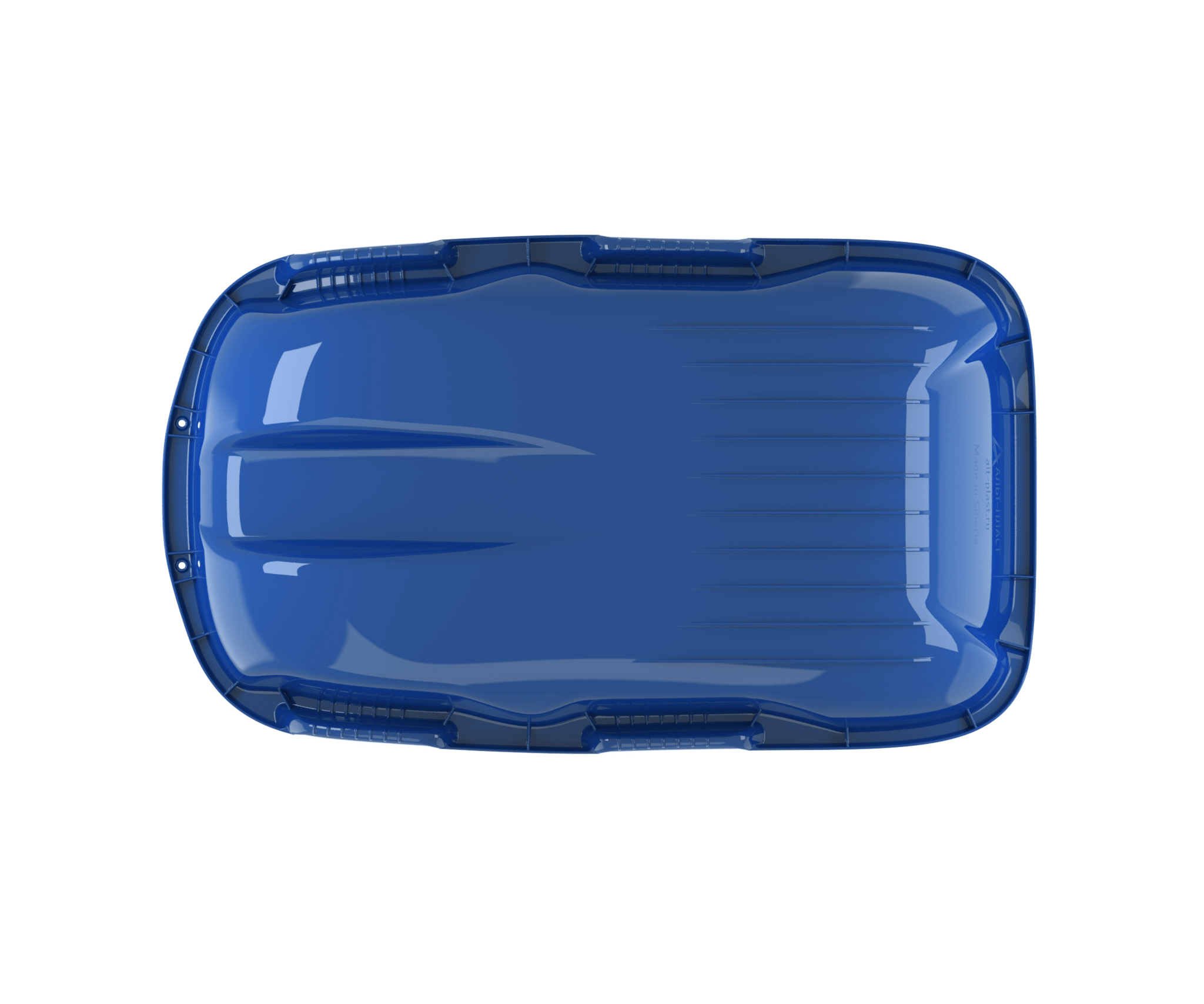 Санки с мягкой сидушкой и ручкой "Комета" Синий