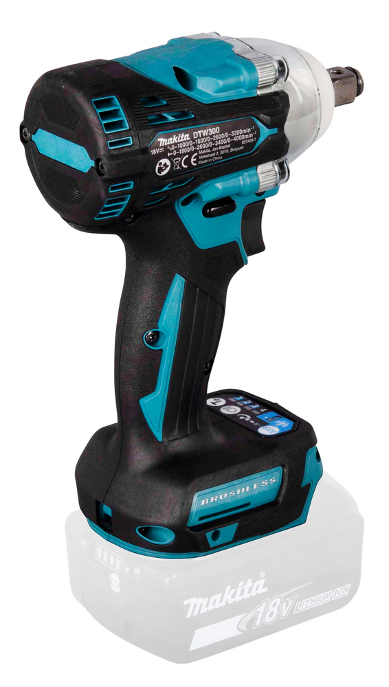 Гайковерт ударный аккумуляторный Makita DTW300Z LXT 18В, 1/2\", 330 Нм, 0 – 3200 об/мин, без акб и ЗУ