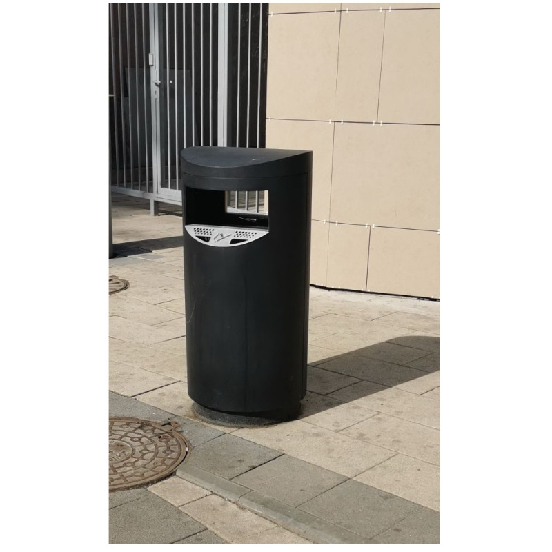 Урна-пепельница  "Терминал М" черный