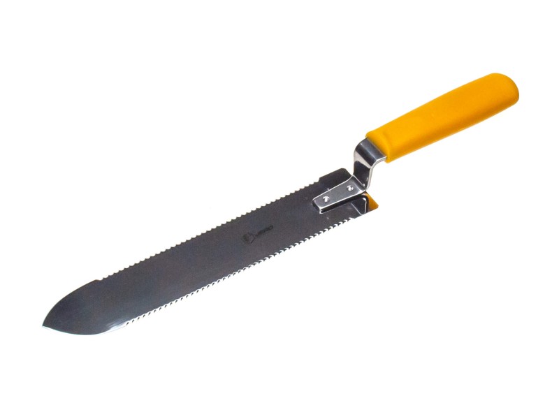 Нож пчеловода c двойной (волнообразной) заточкой JERO 25 см пластиковая рукоять