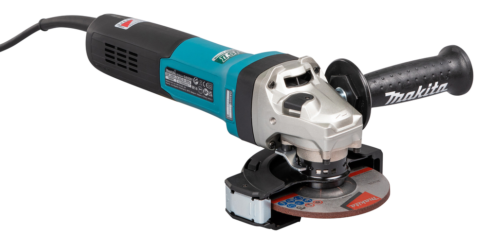 Угловая шлифовальная машина электрическая Makita GA5091X01 1900 Вт, 125 мм, 2800-11500 об/мин
