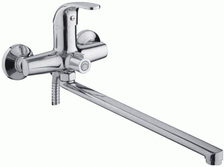 СМЕСИТЕЛЬ ДЛЯ ВАННЫ И ДУША LEDEME L2235, ДЛИННЫЙ ИЗЛИВ