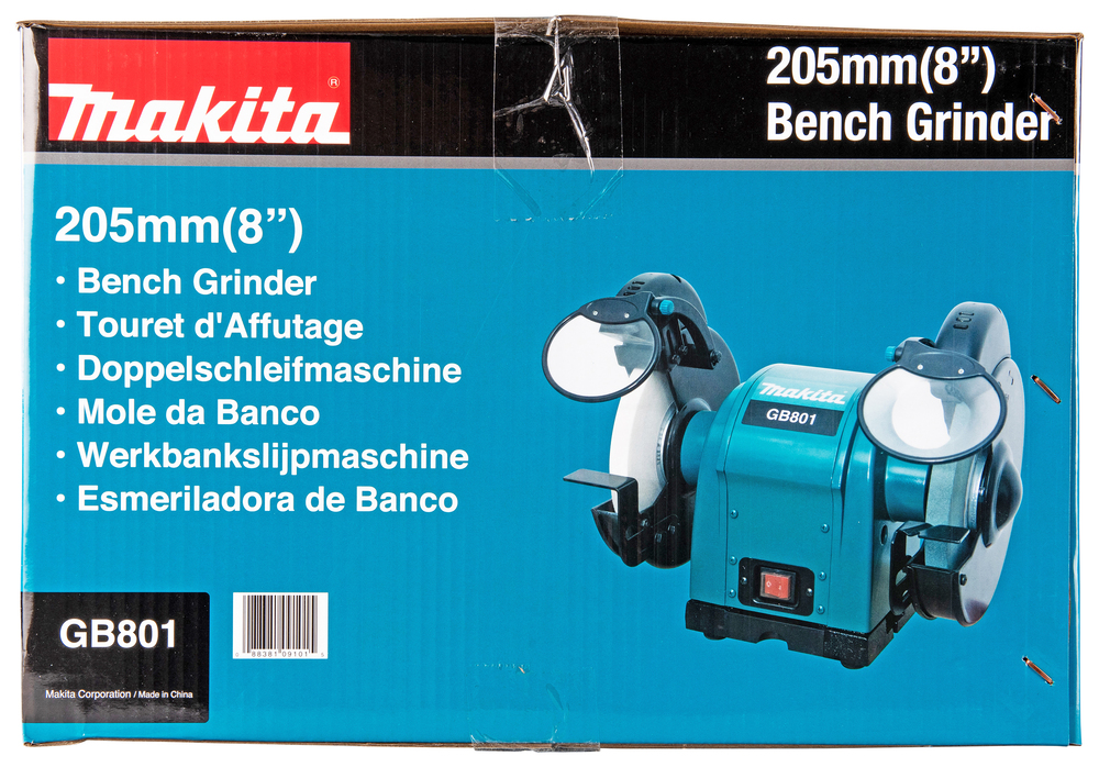 Заточной станок электрический Makita GB801 550 Вт, 2850 об\м, 2 круга 205х15.88 мм