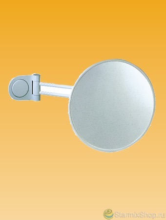 Косметическое зеркало без подсветки SKS 30 U хром / белый кронштейн