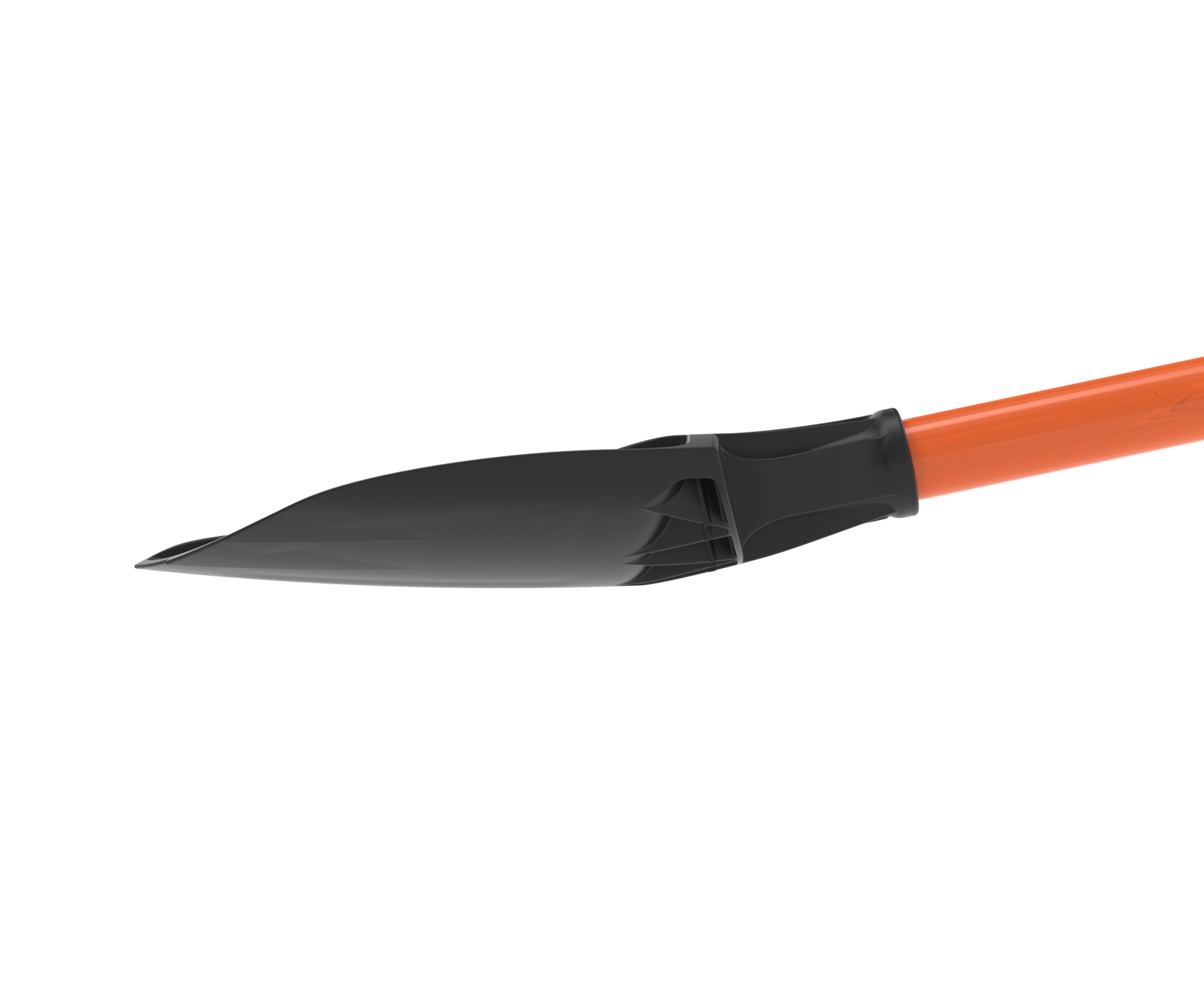 Лопата туристическая универсальная с черенком и пластмассовой ручкой 80см