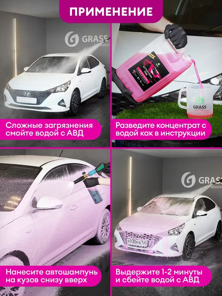 Активная пена "Active Foam Pink" 5 л