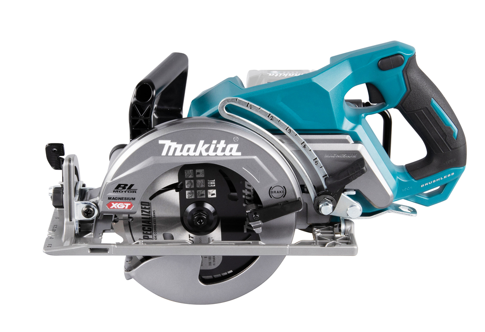 Пила дисковая аккумуляторная с задней рукояткой Makita RS001GZ XGT 40В, 185 мм, 6400 об/мин, без акб и ЗУ