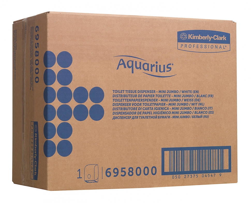 Диспенсер для туалетной бумаги в больших рулонах Kimberly-Clark Aquarius 6958