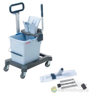 УльтраСпид Про Vileda: одноведерный стартовый набор 25л на платформе с транспортировочной ручкой 150360