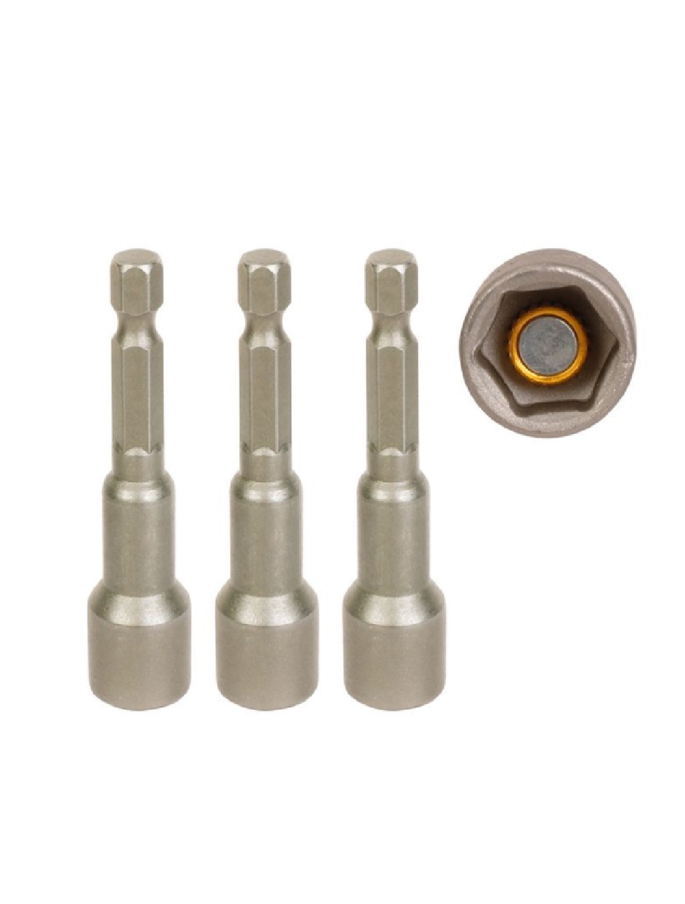 Головка магнитная  12х65 мм 1/4" (3шт) WORKPRO