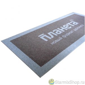 Ворсовые грязезащитные ковры с вклеенным логотипом из материала NovaNop