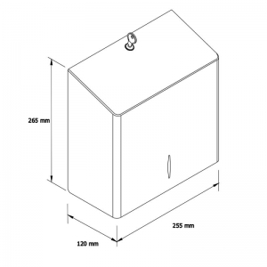 Диспенсер для листовых полотенец MERIDA STELLA R10 ADVANCED MAXI ASM103 металлический, матовый
