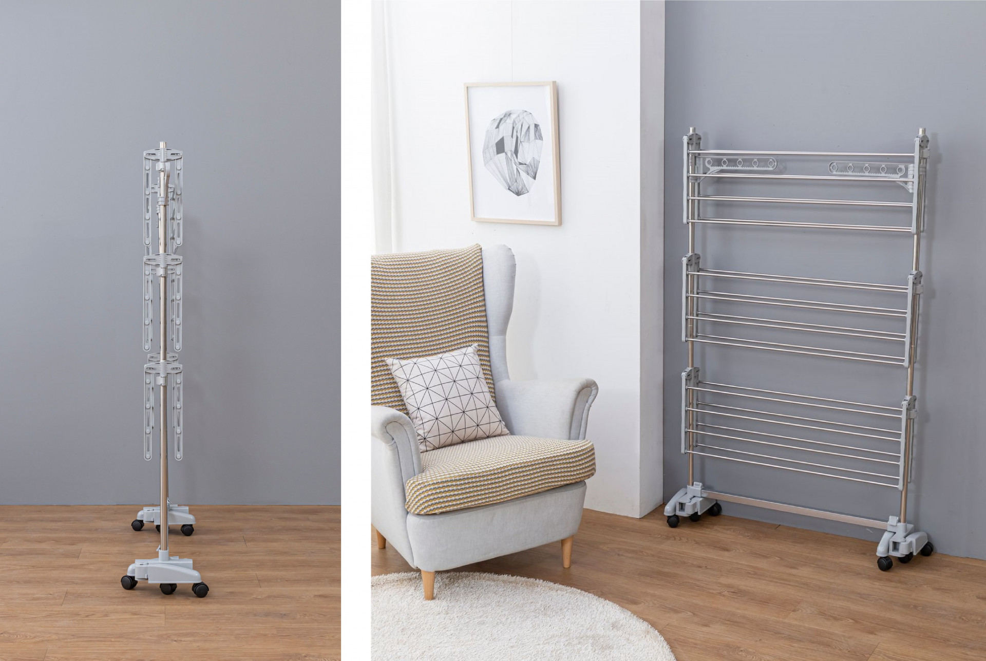 Напольная сушилка трансформер для белья Gochu (All Mom 4)