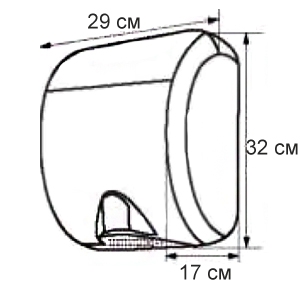 Высокоскоростная сушилка для рук MERIDA TURBO JET EIM102 матовая нержавеющая сталь