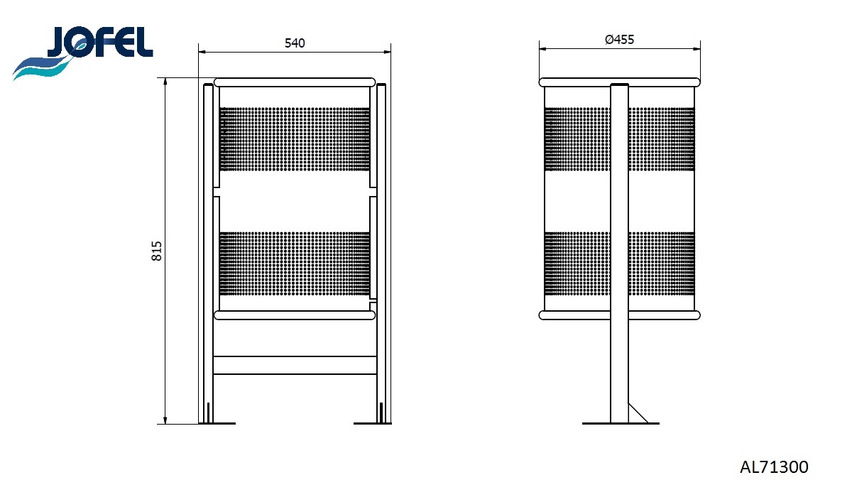 Урна Jofel AL71300 90 л