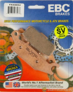 Колодки тормозные EBC для Yamaha Grizzly 700 r/r (Sintered)