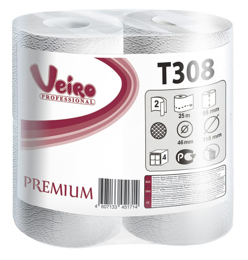 Туалетная бумага Veiro Premium T308 (48 рул в упаковке)