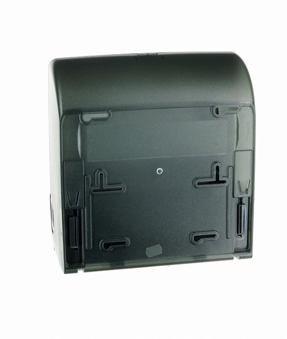 Автоматический диспенсер бум. полотенец в рулонах MERIDA UNIQUE GLAMOUR BLACK LINE Solid Cut CUH320