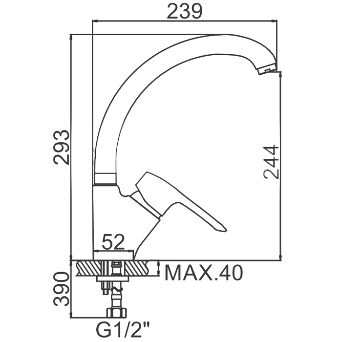 СМЕСИТЕЛЬ ДЛЯ КУХНИ LEDEME L4927