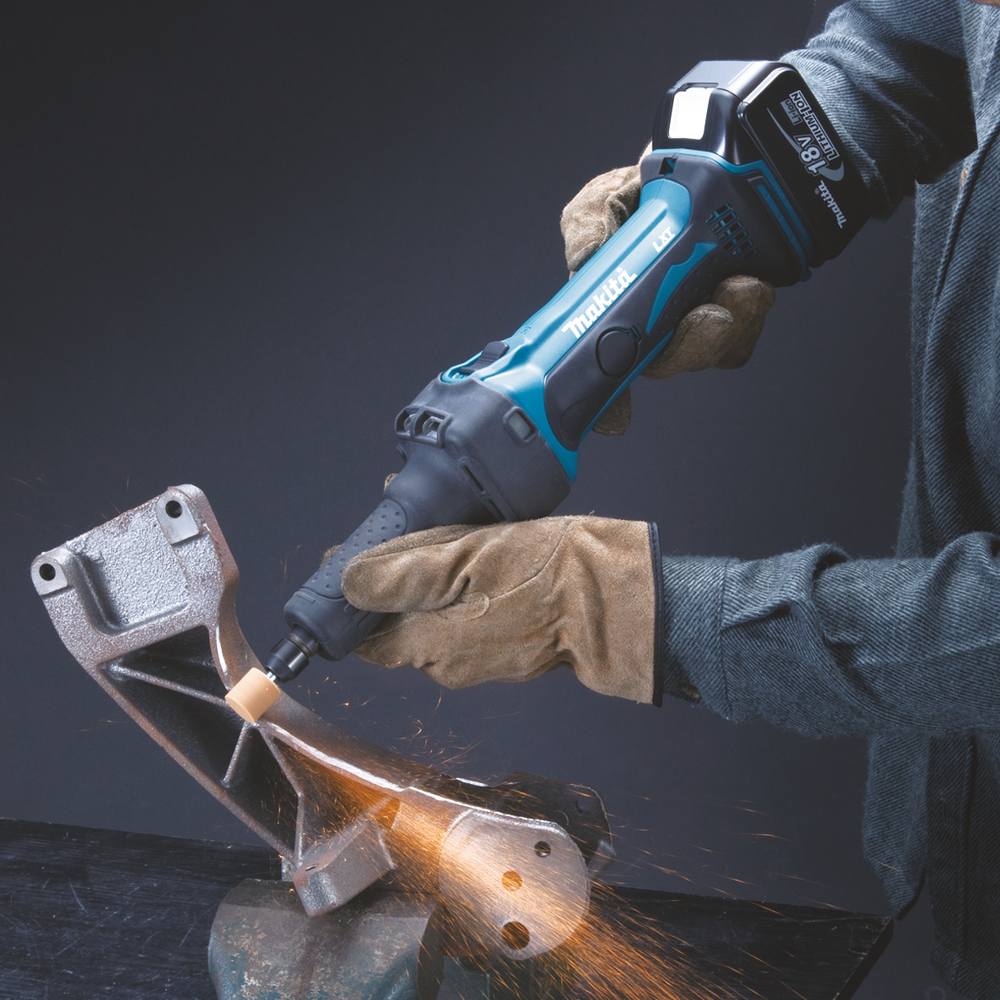 Прямая шлифмашина аккумуляторная Makita DGD800Z LXT 18В, 6 мм, 25000 об/мин, без акб и ЗУ