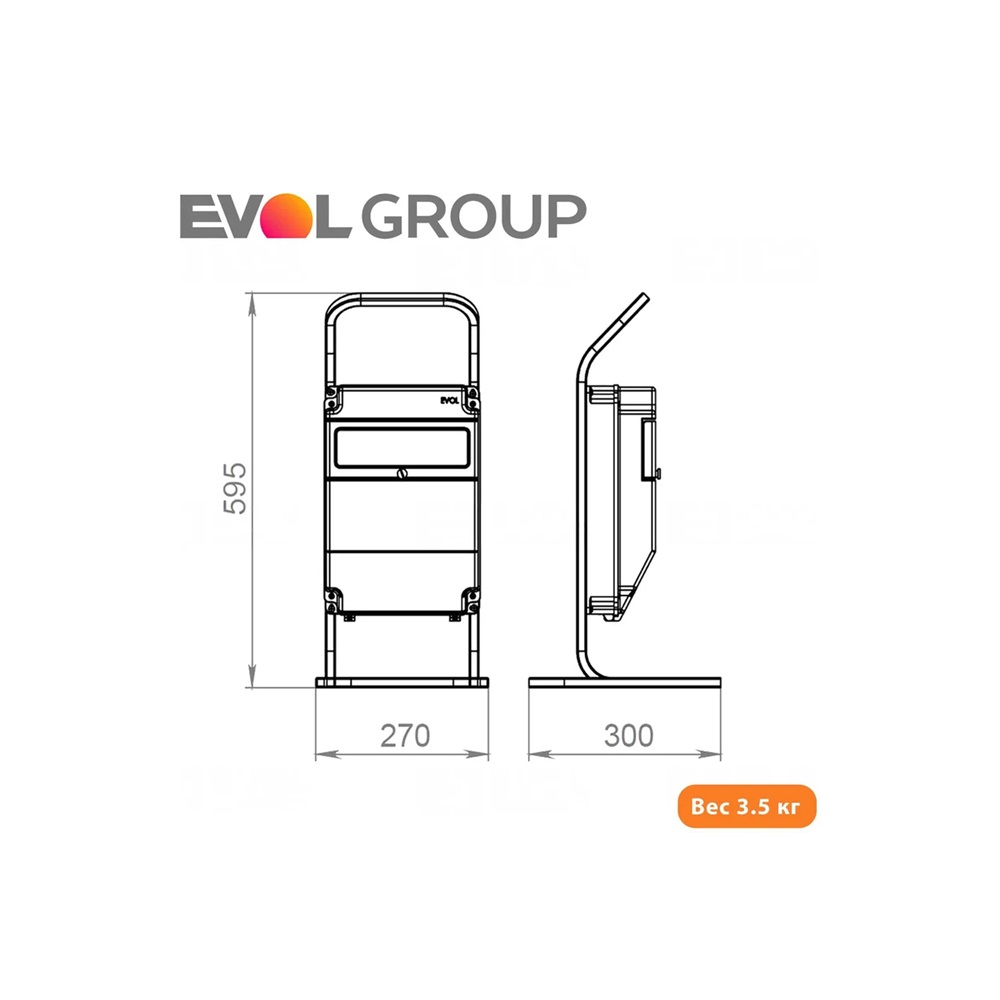 Переносной щит с розетками 220В + 380В EVOL PARTNER 0602-013-1