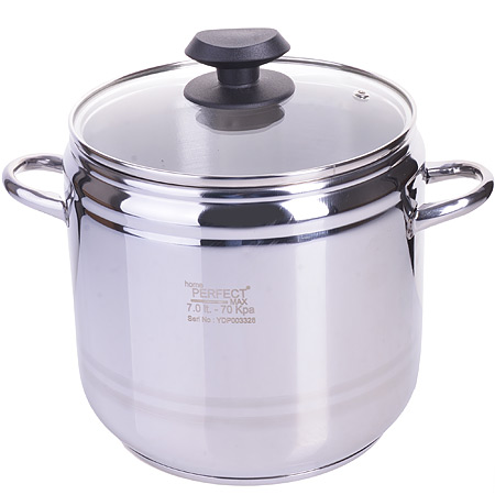 Скороварка Home Perfect на 7л+ стек. крышка 80159