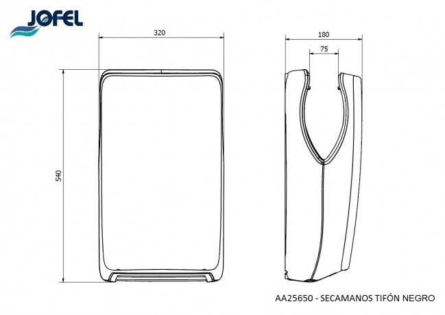 Электросушилка автоматическая Jofel Tifon AA25650