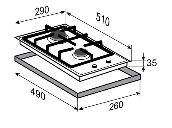 Варочная панель домино Zigmund & Shtain GN 238.31 S