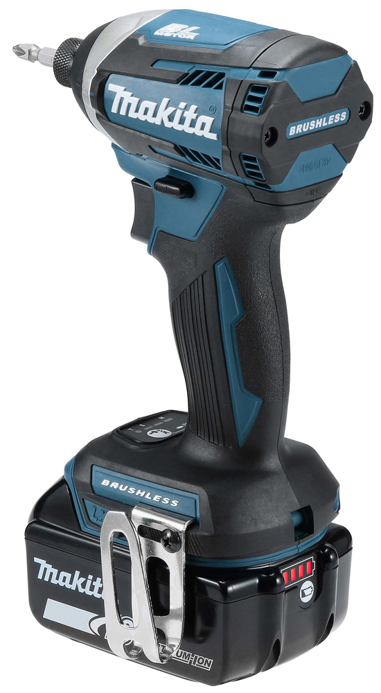Шуруповерт ударный аккумуляторный Makita DTD154RFE LXT 18В, 2х3.0 Ач, 1/4\", 175 Нм, 3600 об/мин