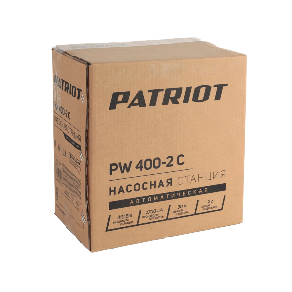 Насосная станция PATRIOT PW 400-2 С, 410 Вт.