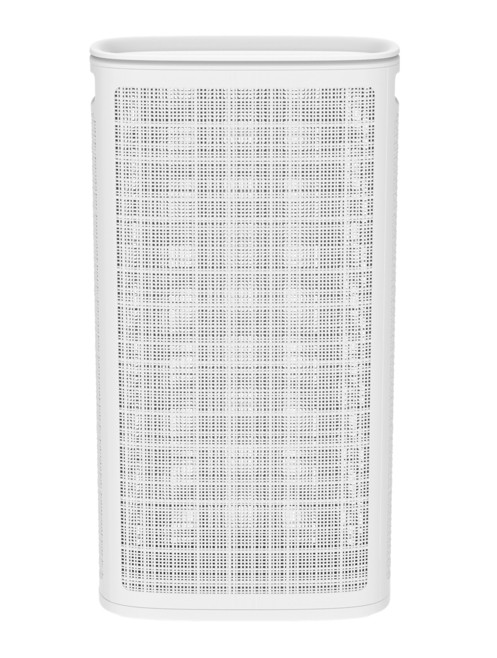 Плетёная корзина для белья сборная «Лён» 60 л (43х20х80 см) белый