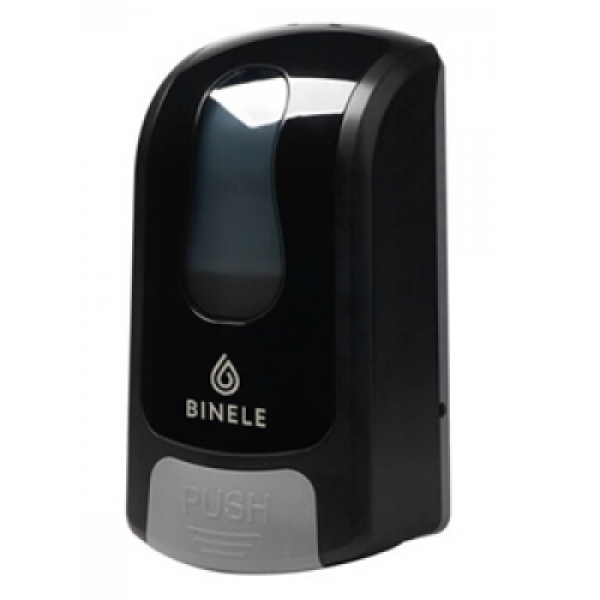 Диспенсер BINELE mBase для мыла-пены картриджный 1 л черный, арт. DE02BB
